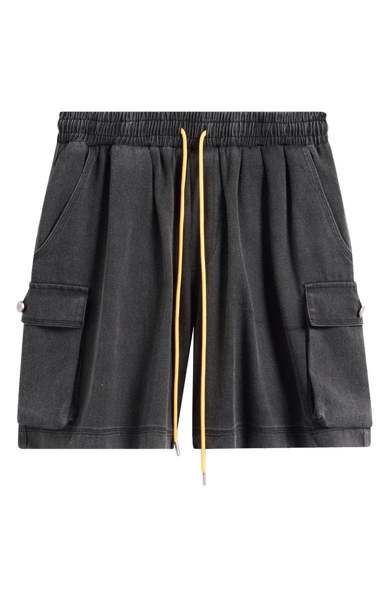 DIET STARTS MONDAY Cotton Drawstring Cargo Shorts, Alternate, color, Black