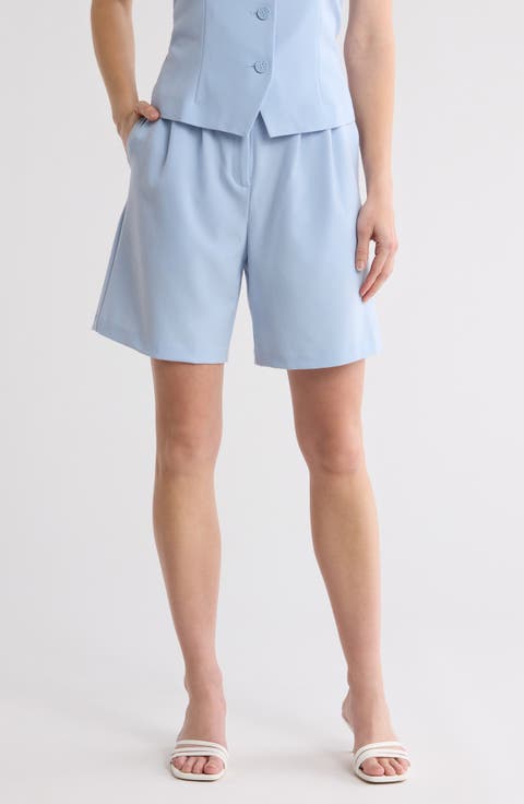 High Waist Bermuda Shorts