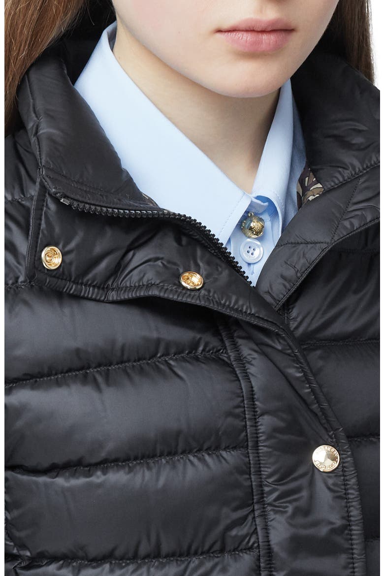 Paisley Down Puffer Coat, Alternate, color, BLACK