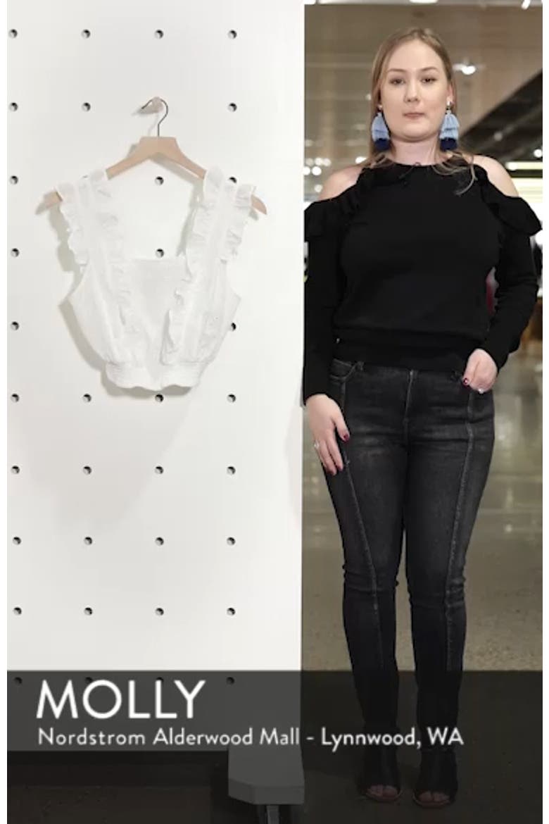 Ruffle Eyelet Crop Top video