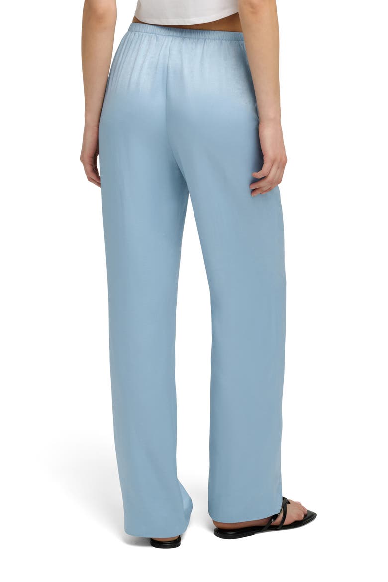 The Everything Satin Wide Leg Pants, Alternate, color, SEA BLUE