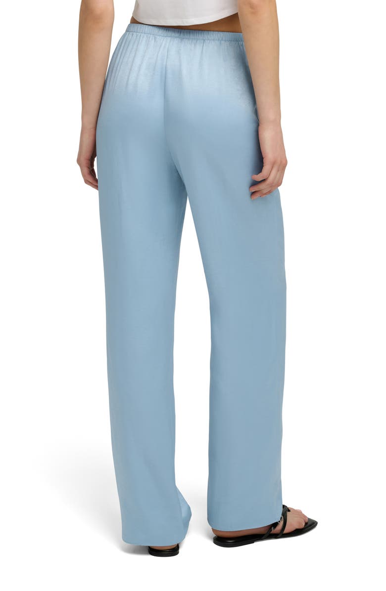 Favorite Daughter The Everything Satin Wide Leg Pants, Alternate, color, Sea Blue