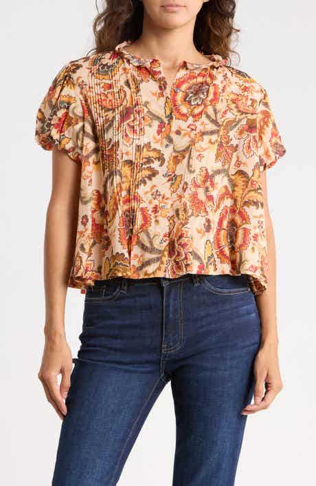 Floral Puff Sleeve Top