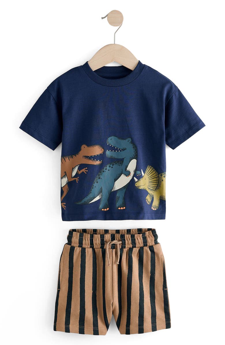 NEXT Kids' 4-Piece Mix & Match Dinosaur T-Shirt & Shorts Set, Alternate, color, 