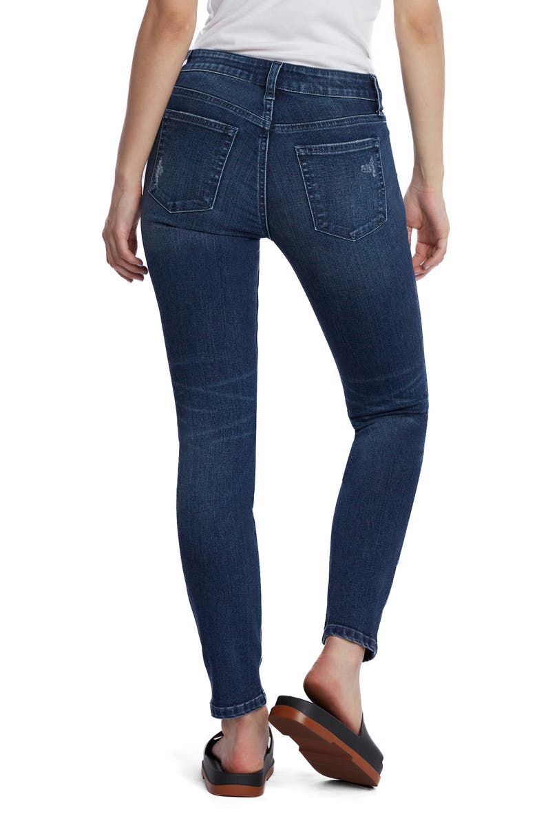 HINT OF BLU Vera Mid Rise Skinny Jeans, Alternate, color,