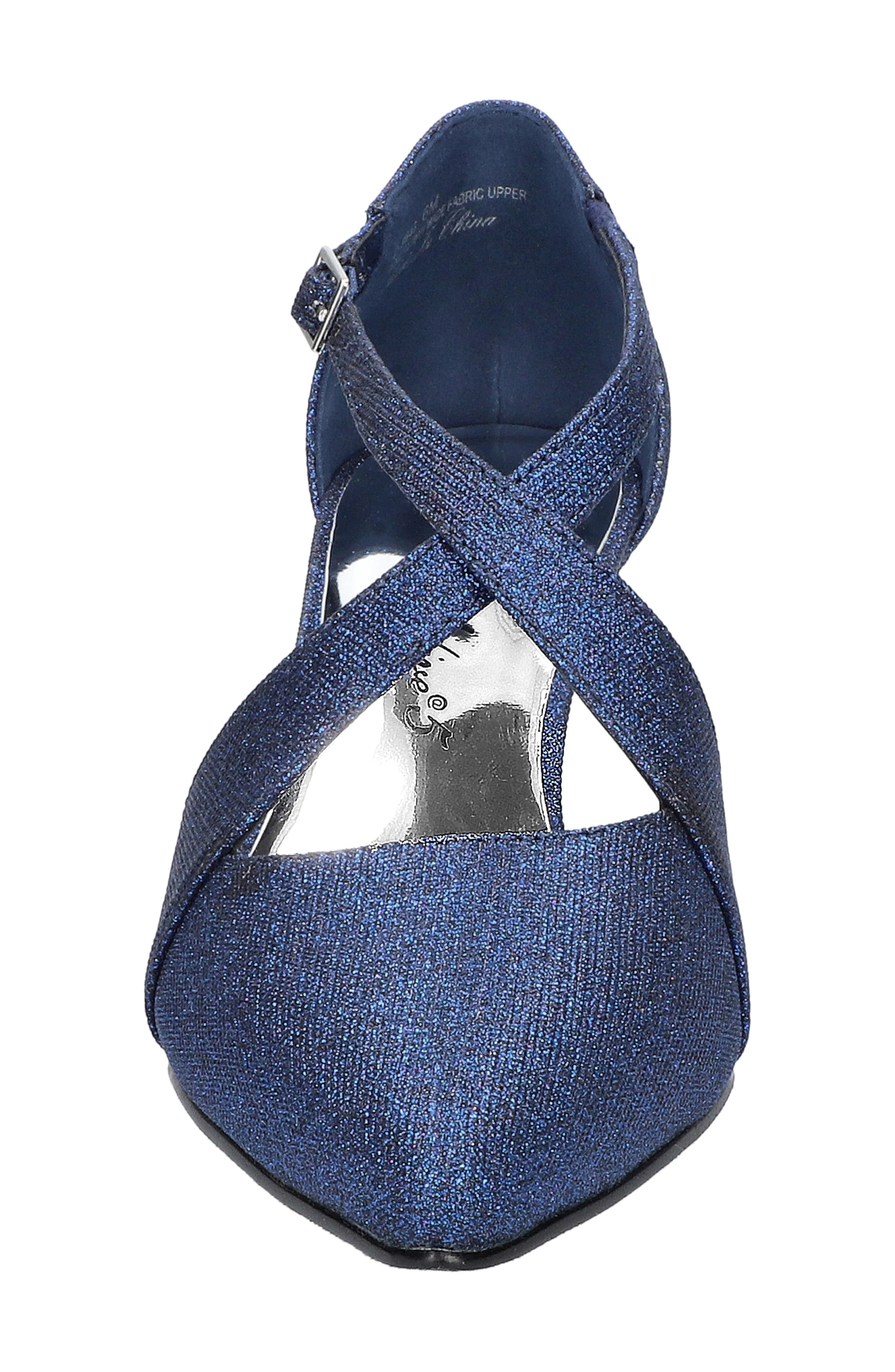 Elegance Pointed Toe Pump, Alternate, color, NAVY GLITTER