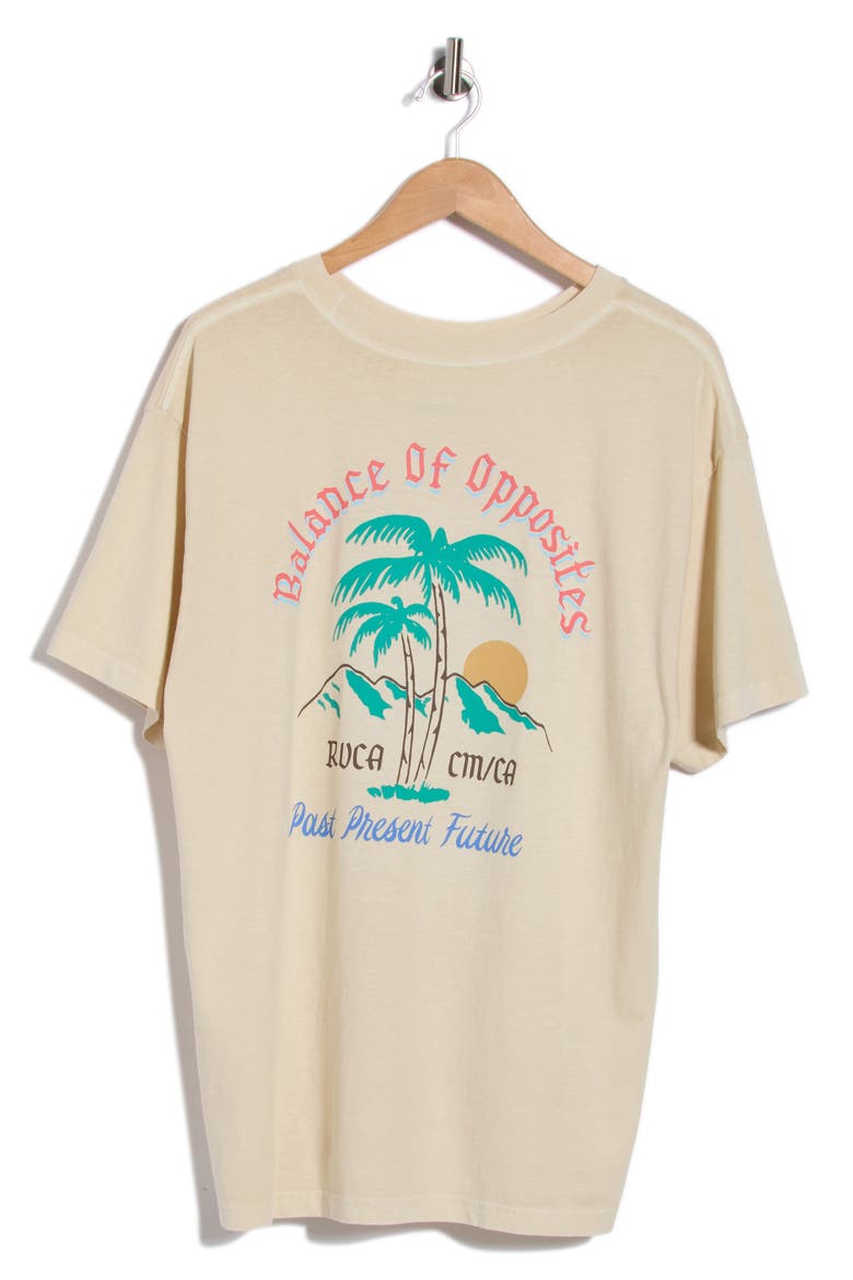 Frond Mural Cotton Graphic T-Shirt, Alternate, color, CERAMIC