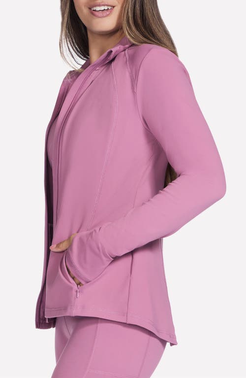 Skechers Go Walk Zip-up Activewear Jacket In Pink