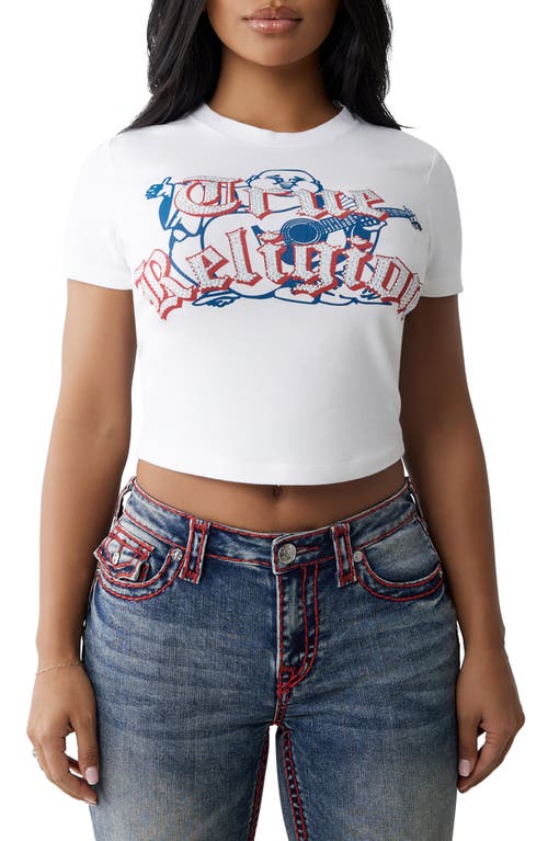 TRUE RELIGION TRUE RELIGION RHINESTONE LOGO BABY TEE