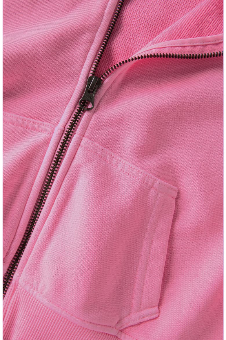 Kids' French Terry Zip-Up Hoodie, Alternate, color, PINK COTTON