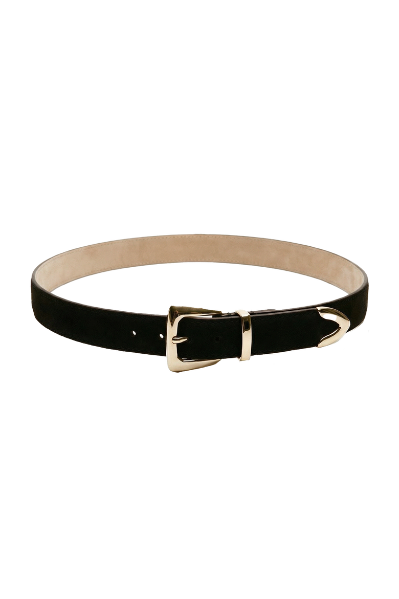 Suede Belt, Main, color, Dark Brown