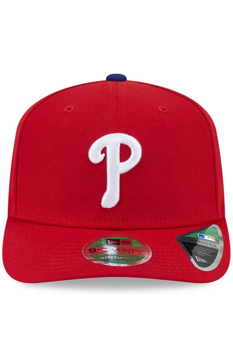 New Era Men
s New Era  Red Philadelphia Phillies Player Replica 9SEVENTY Adjustable Hat, Alternate, color, Red