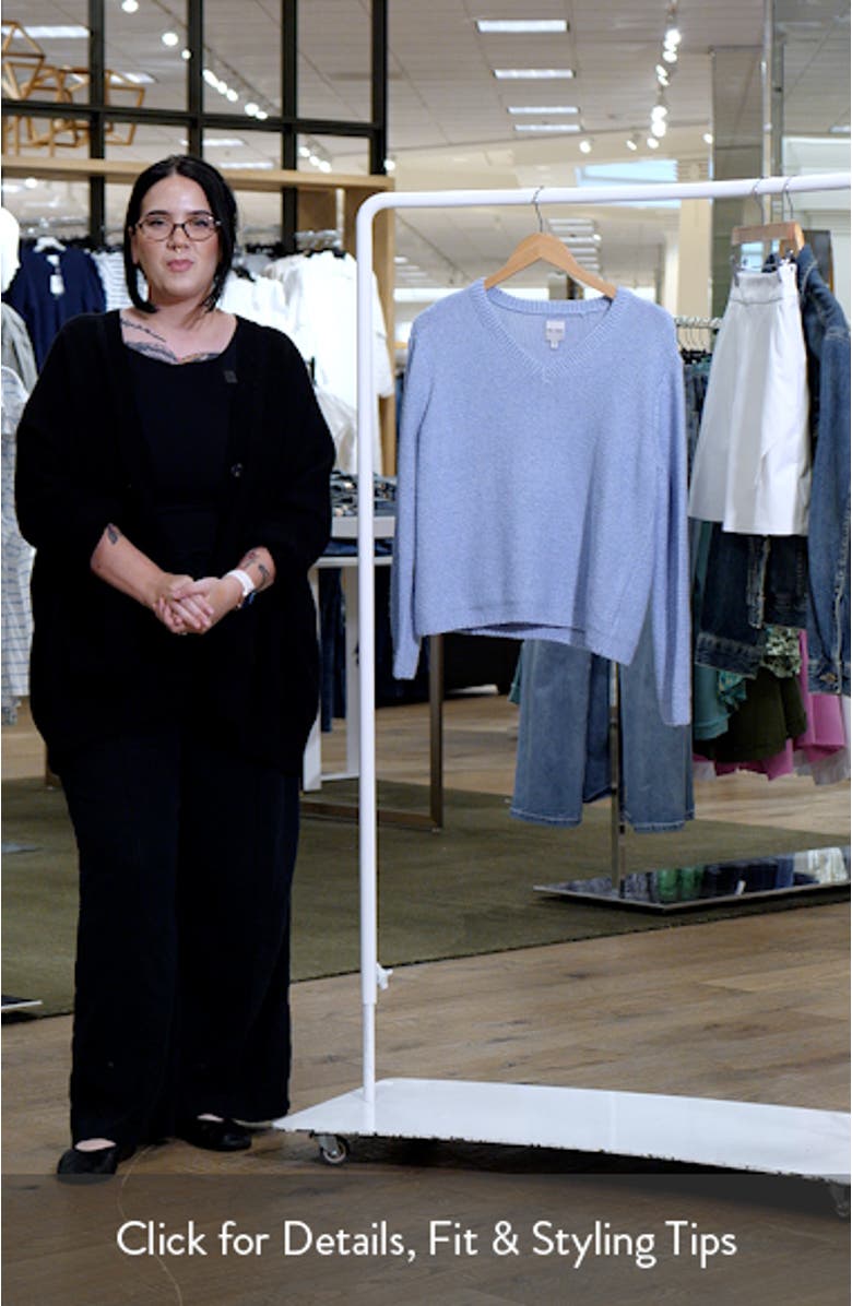 Crimpy V-Neck Sweater, sales video thumbnail