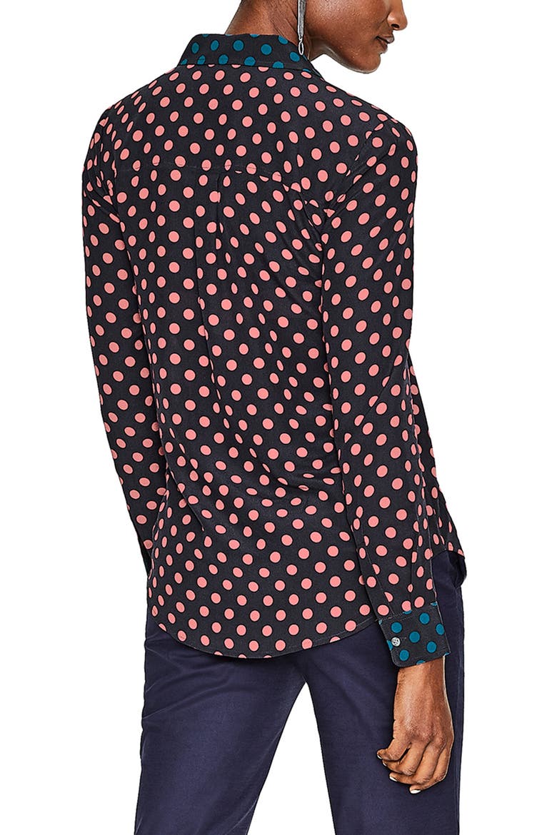 The Silk Shirt, Alternate, color, BLUSH REGULAR SPOT