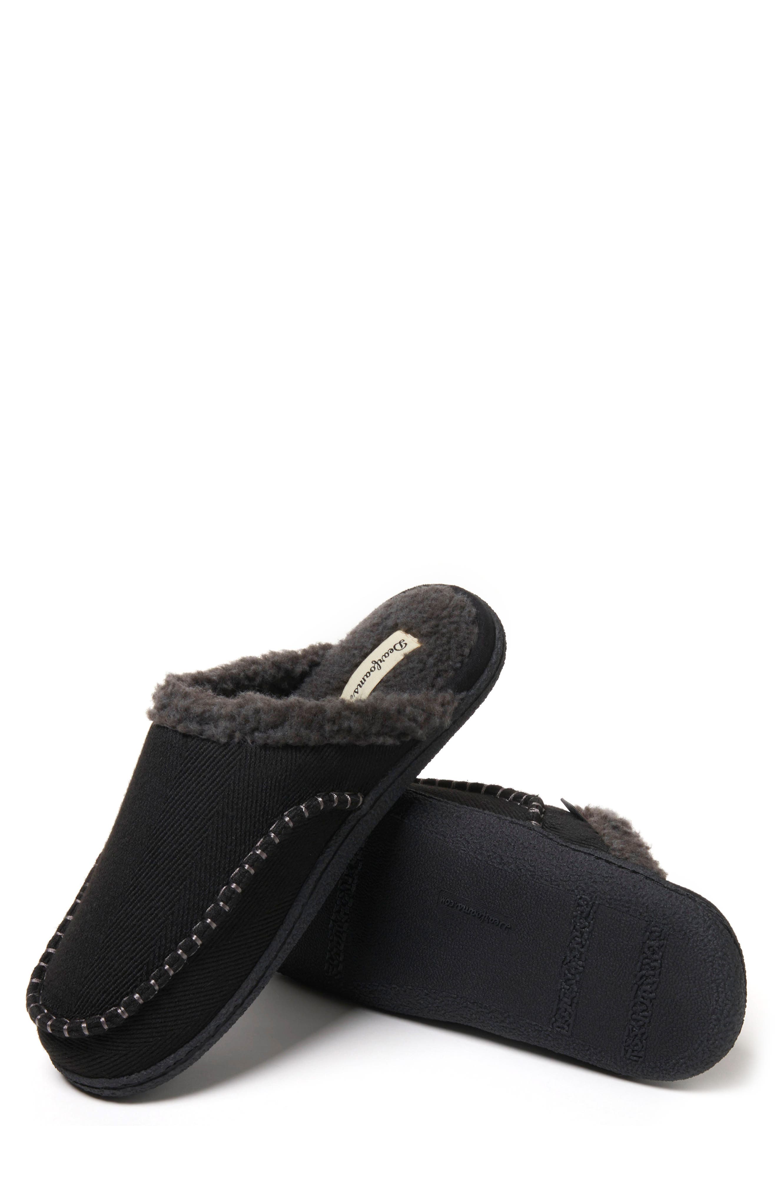 DEARFOAMS Matthew Faux Shearling Scuff Slipper, Alternate, color, 