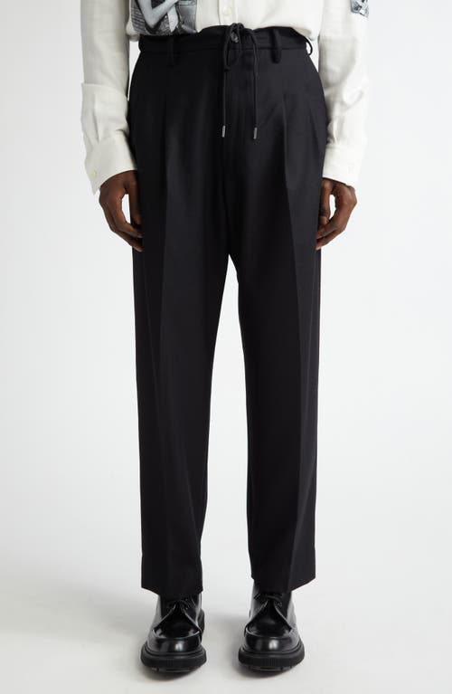 TAKAHIROMIYASHITA TheSoloist. Two Tuck Wool Trousers in Black 