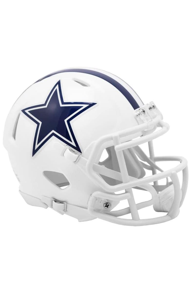 RIDDELL Dallas Cowboys (2022) Alternate Speed Mini Helmet, Main, color, White