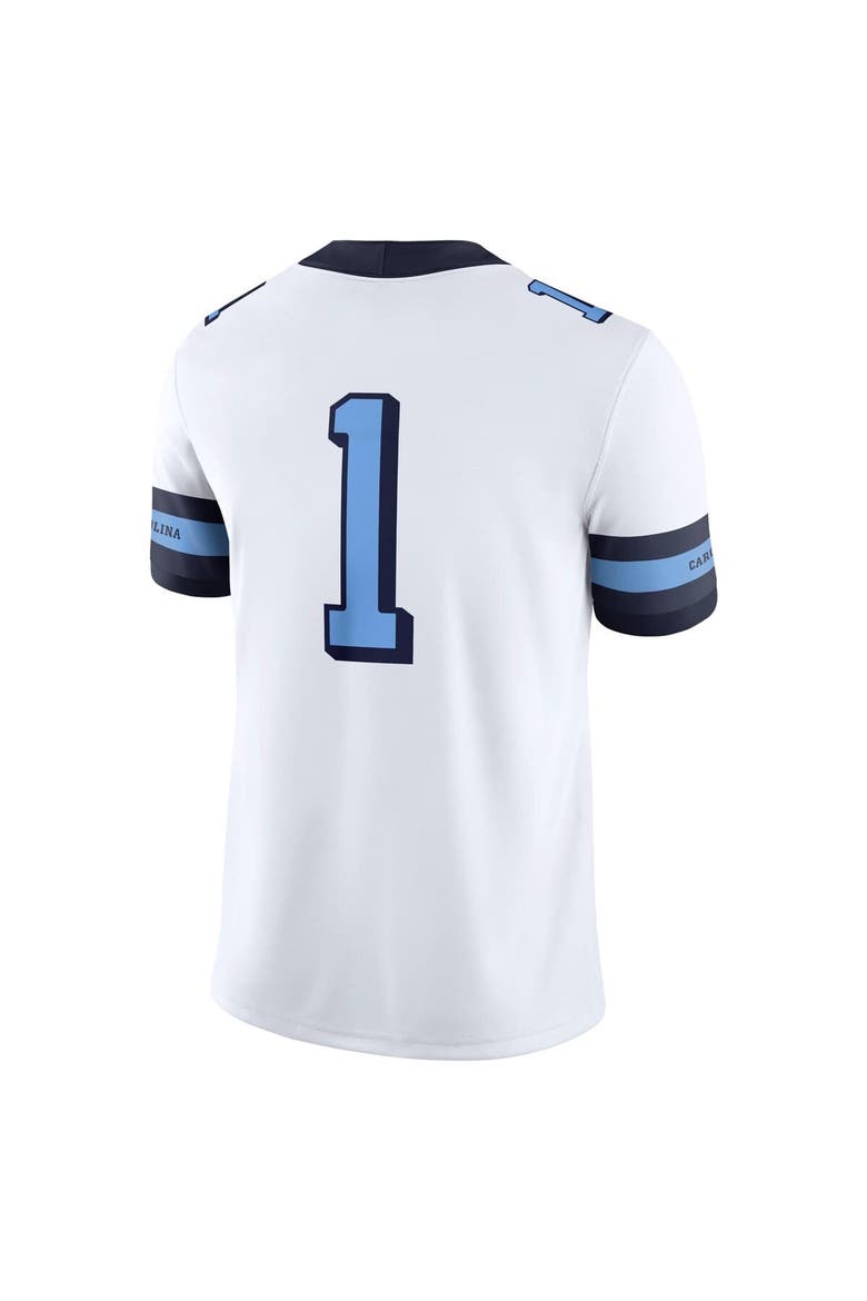 Men's Jordan Brand #1 White North Carolina Tar Heels Alternate Game Jersey, Alternate, color, White