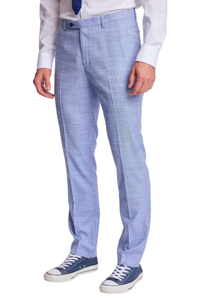Downing Slim Fit Pants, Alternate, color, BLUE WHITE PINSTRIPE