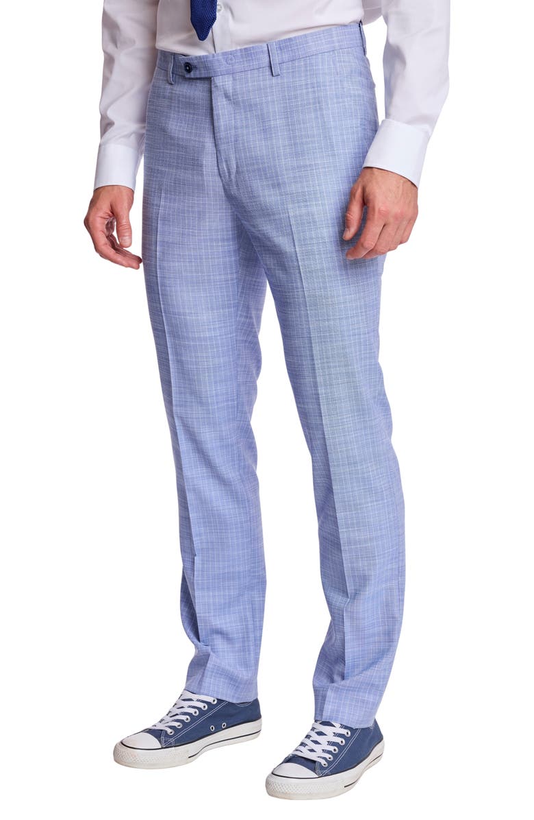 PAISLEY & GRAY Downing Slim Fit Pants, Alternate, color, Blue White Pinstripe