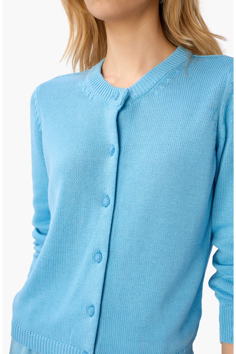 Rufina Crop Cardigan, Alternate, color, BLUE GROTTO