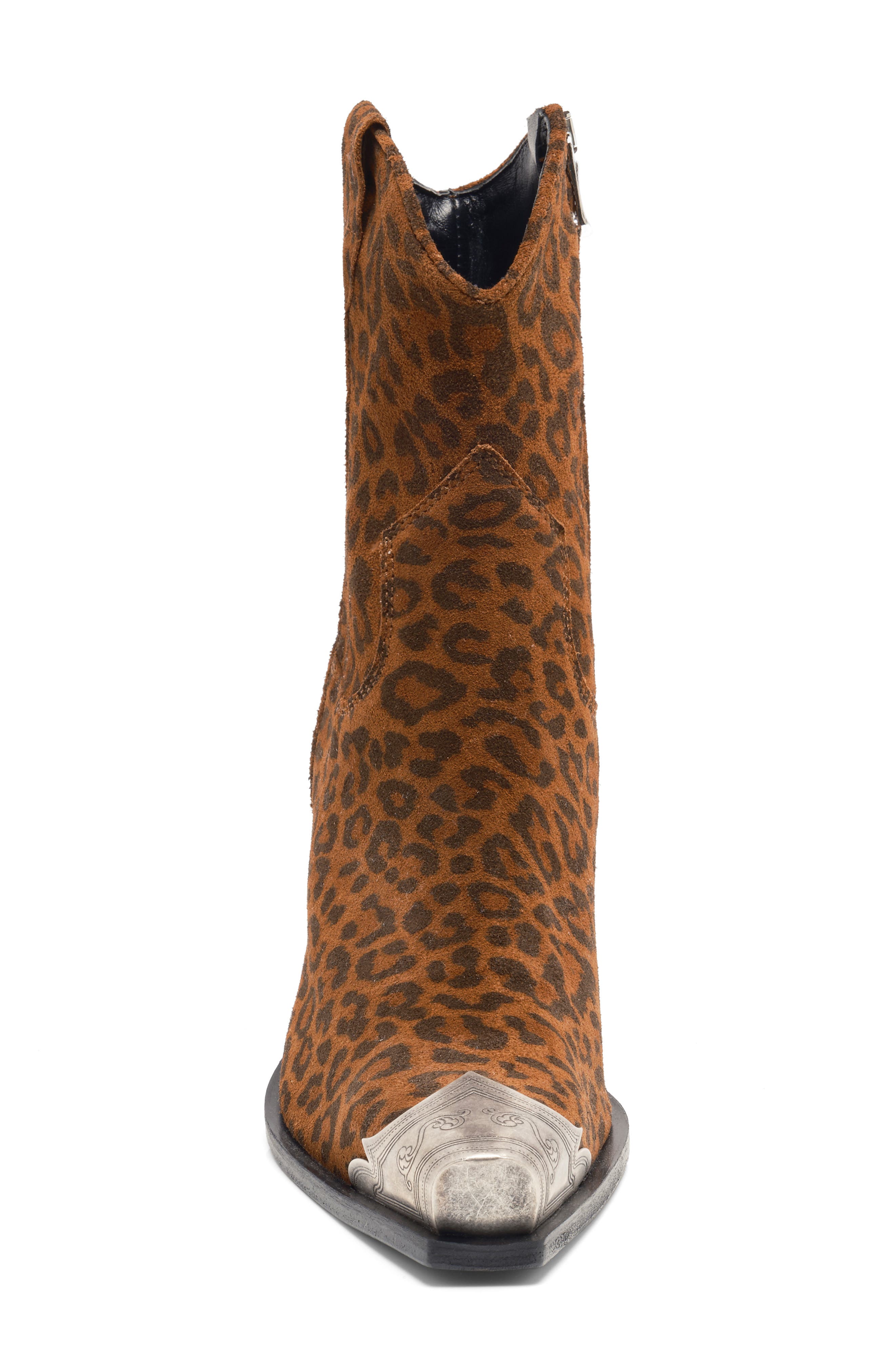 Free People Brayden Western Boot, Alternate, color, Leopard Suede