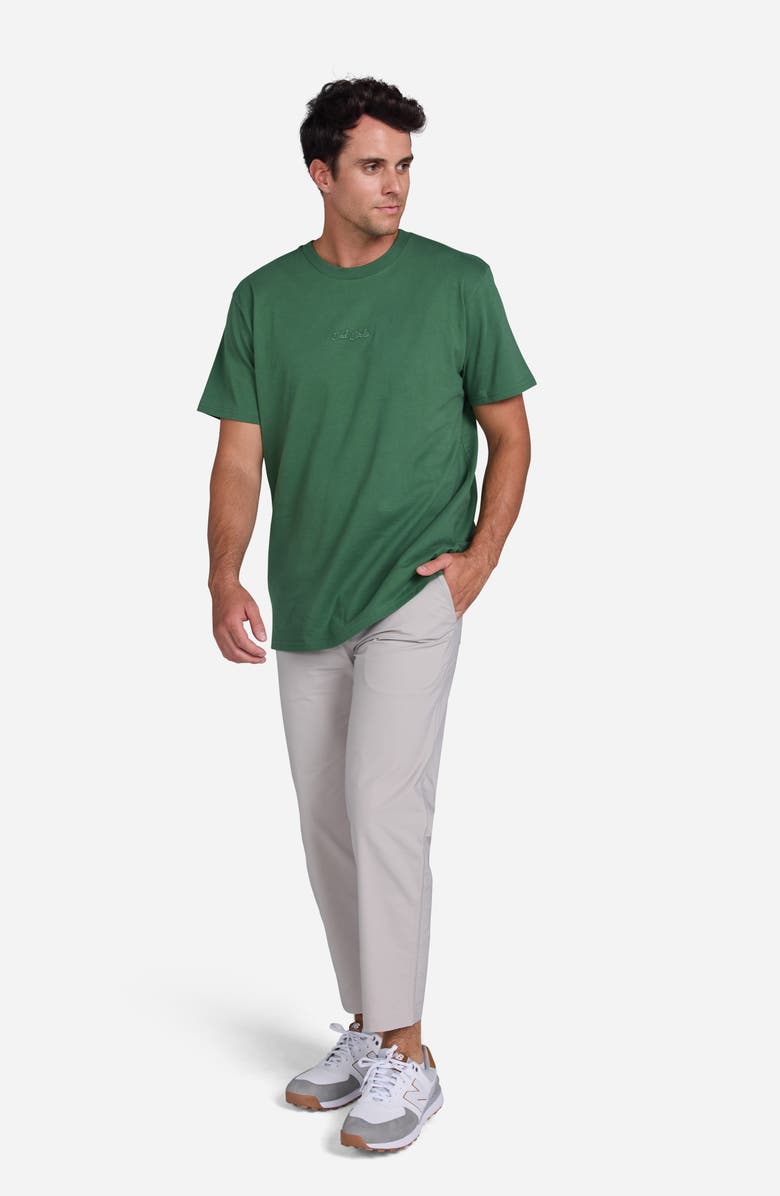 Bad Birdie Script Embroidered Logo T-Shirt, Alternate, color, Forest Green