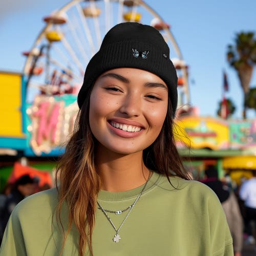Dalix Butterfly Beanie In Asphalt Gray