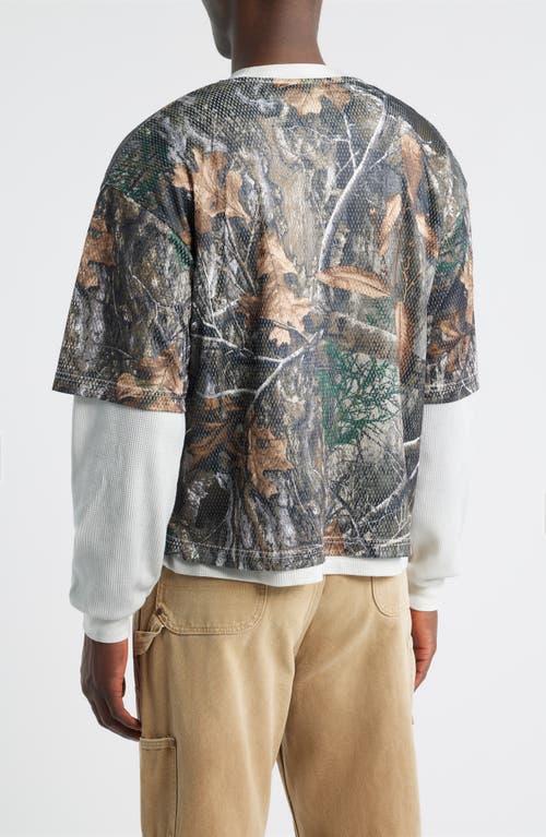 Rolling Loud Soho Layered Camo Print Thermal Graphic T-shirt In Multi