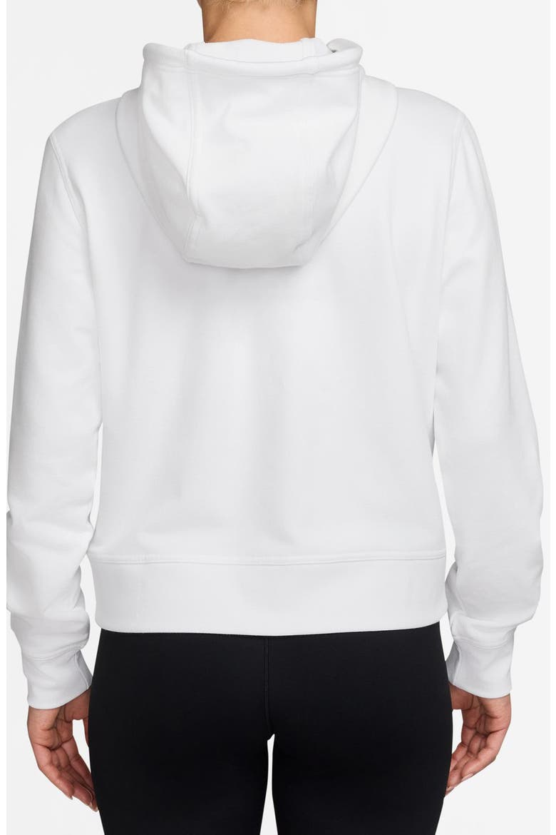 Dri-FIT One Full-Zip Hoodie, Alternate, color, WHITE/ BLACK