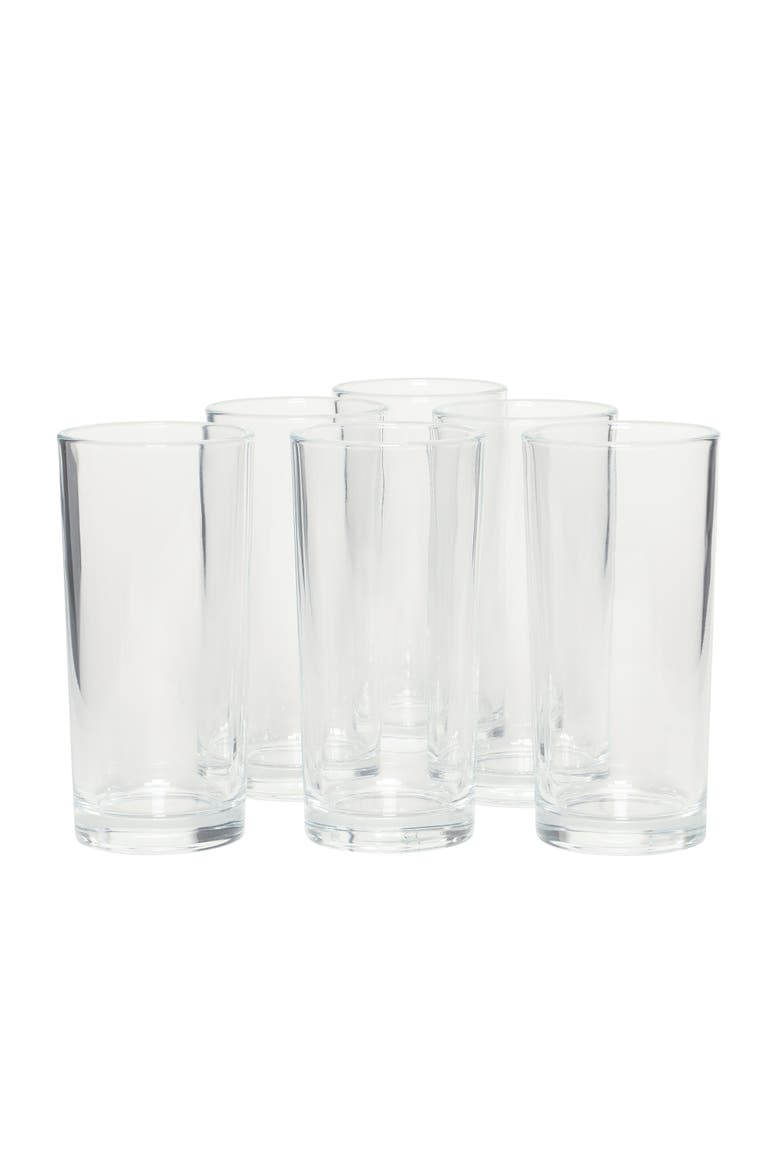 Boozy Brunch Glass Pitcher & Tumbler Drinkware Set, Alternate, color, Clear