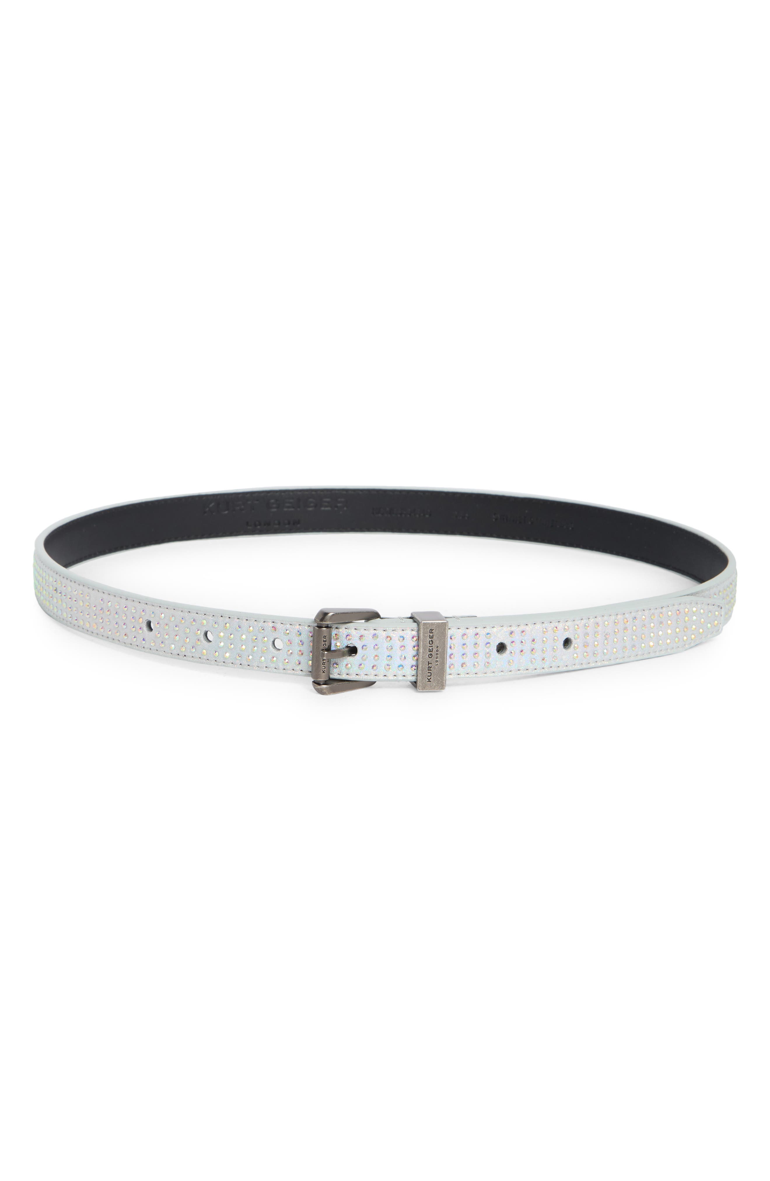 Kurt Geiger London Rhinestone Embellished Belt