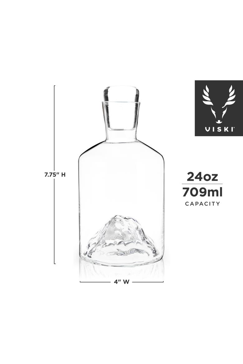 Mountain Crystal Liquor Decanter, Alternate, color, Clear