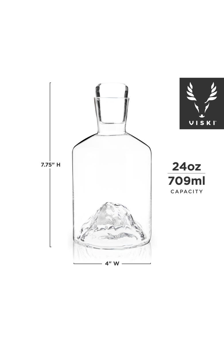 Viski Mountain Crystal Liquor Decanter, Alternate, color, Clear