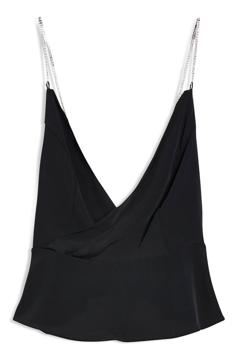 Topshop Diamante Strap Camisole, Alternate, color, 