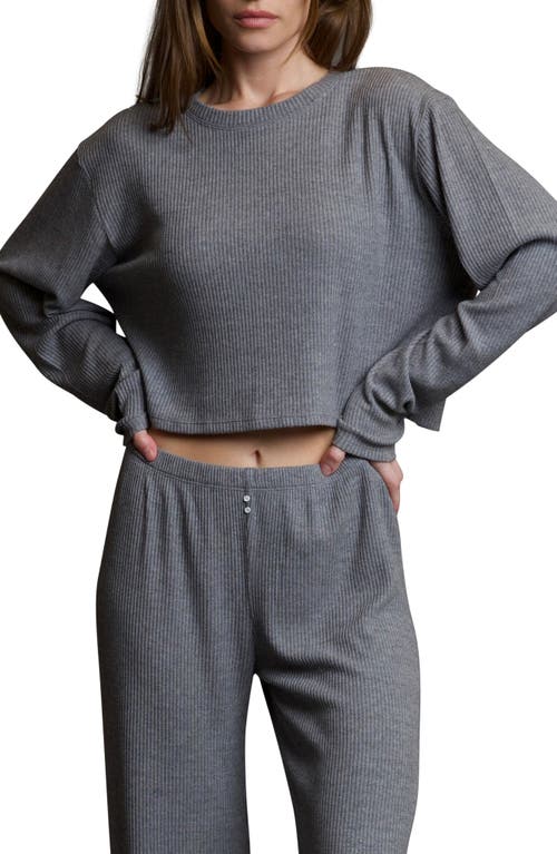 Andine Maeve Geneva Rib Sleep Top in Grey 