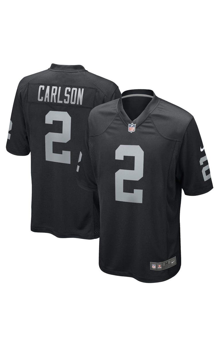 Nike Men's Nike Daniel Carlson Black Las Vegas Raiders Game Player Jersey, Alternate, color,