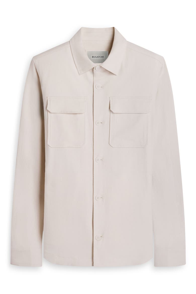 Aerolinen Linen Blend Shirt Jacket, Alternate, color, IVORY