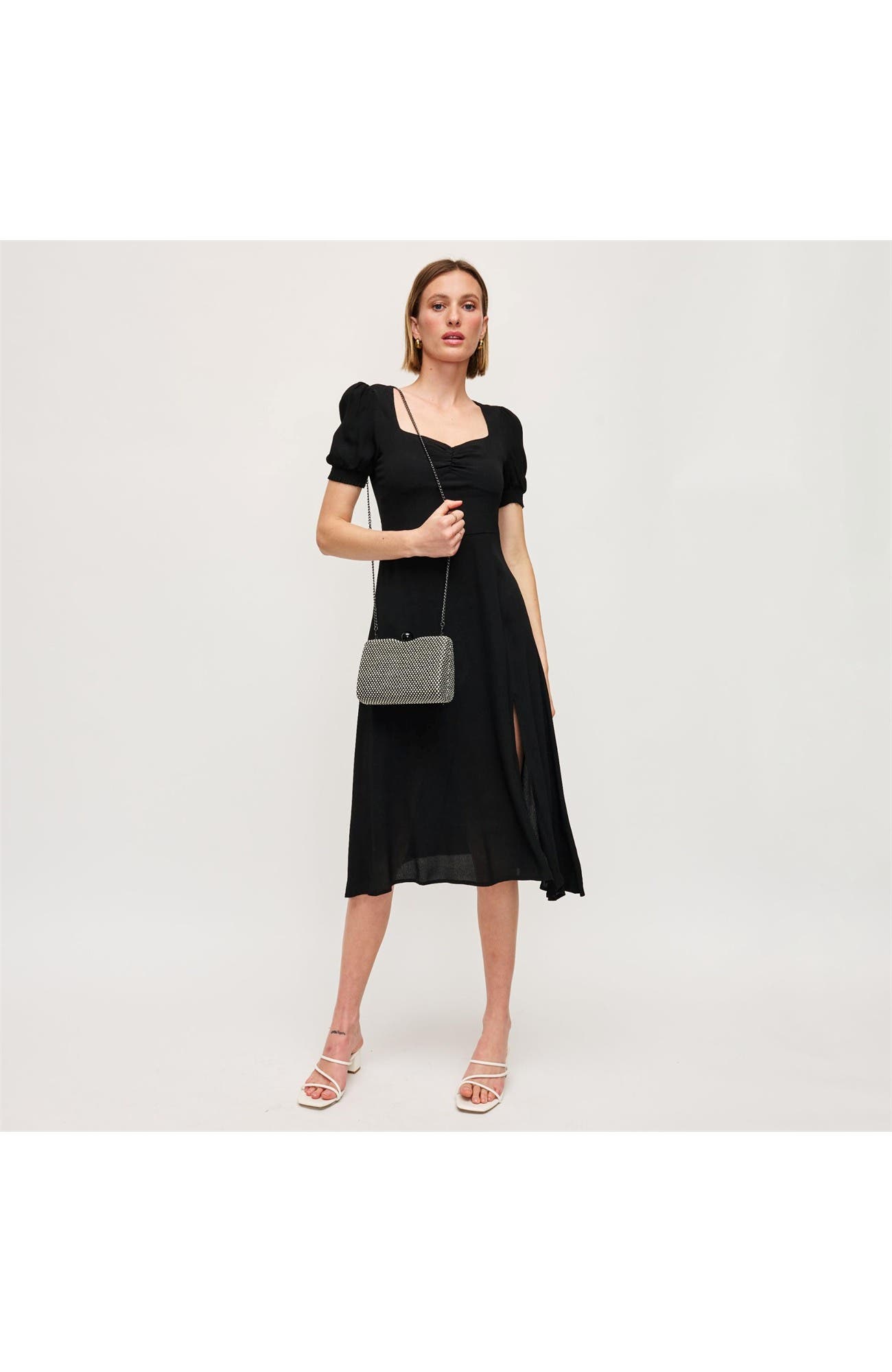 Marissa Evening Bag, Alternate, color, Black Ivory