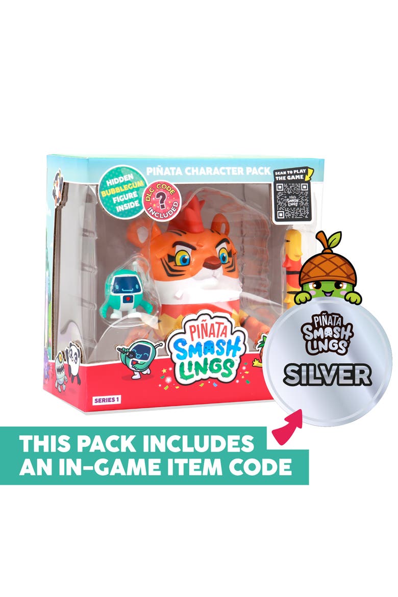 Pinata Box Mo The Tiger 5 Inch Pinata Character Figure, Alternate, color, Multicolored