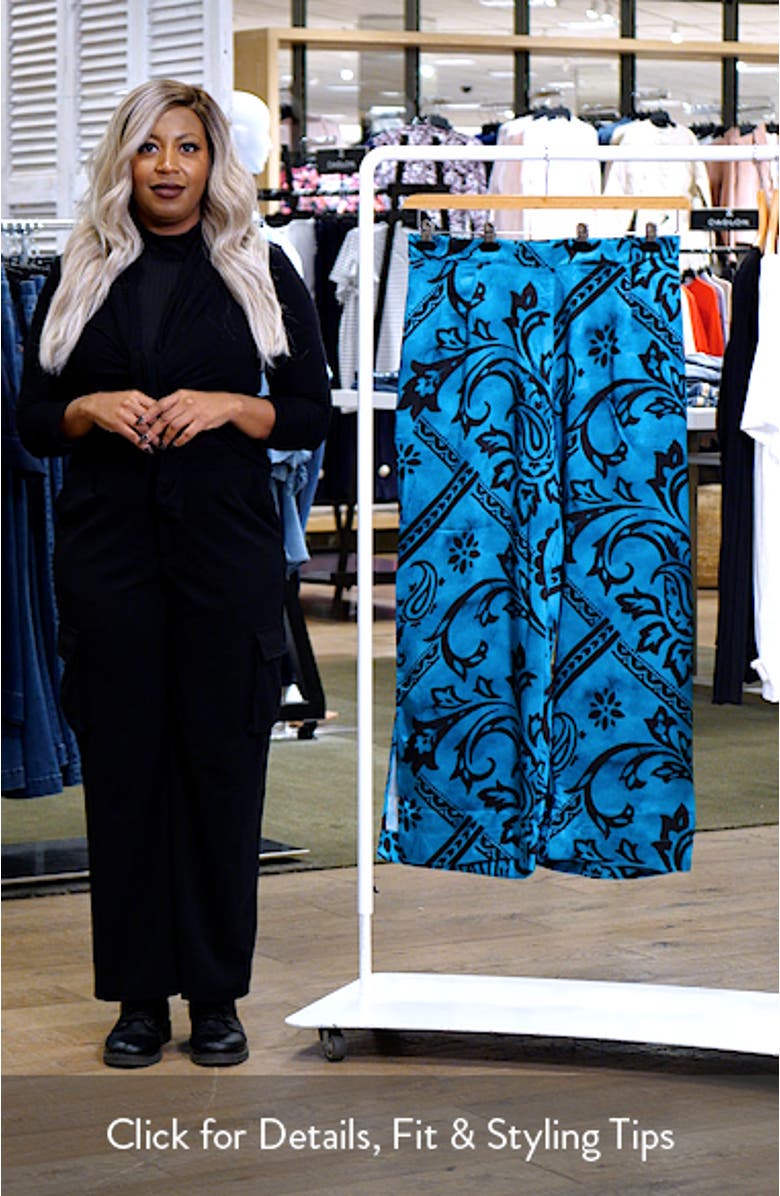 Belen Print Pull-On Pants, sales video thumbnail