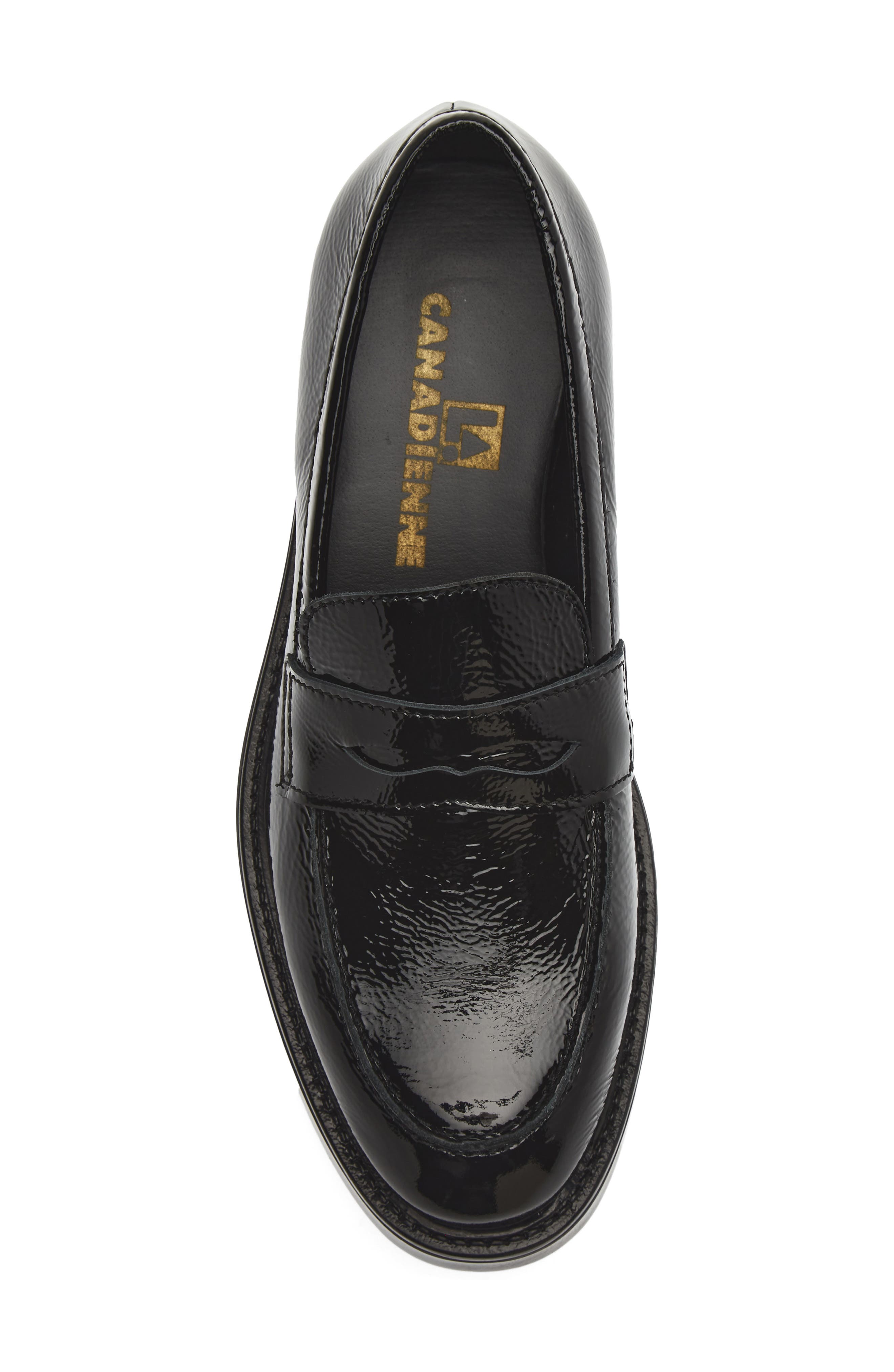 Wagon Leather Loafer, Alternate, color, BLACK PATENT