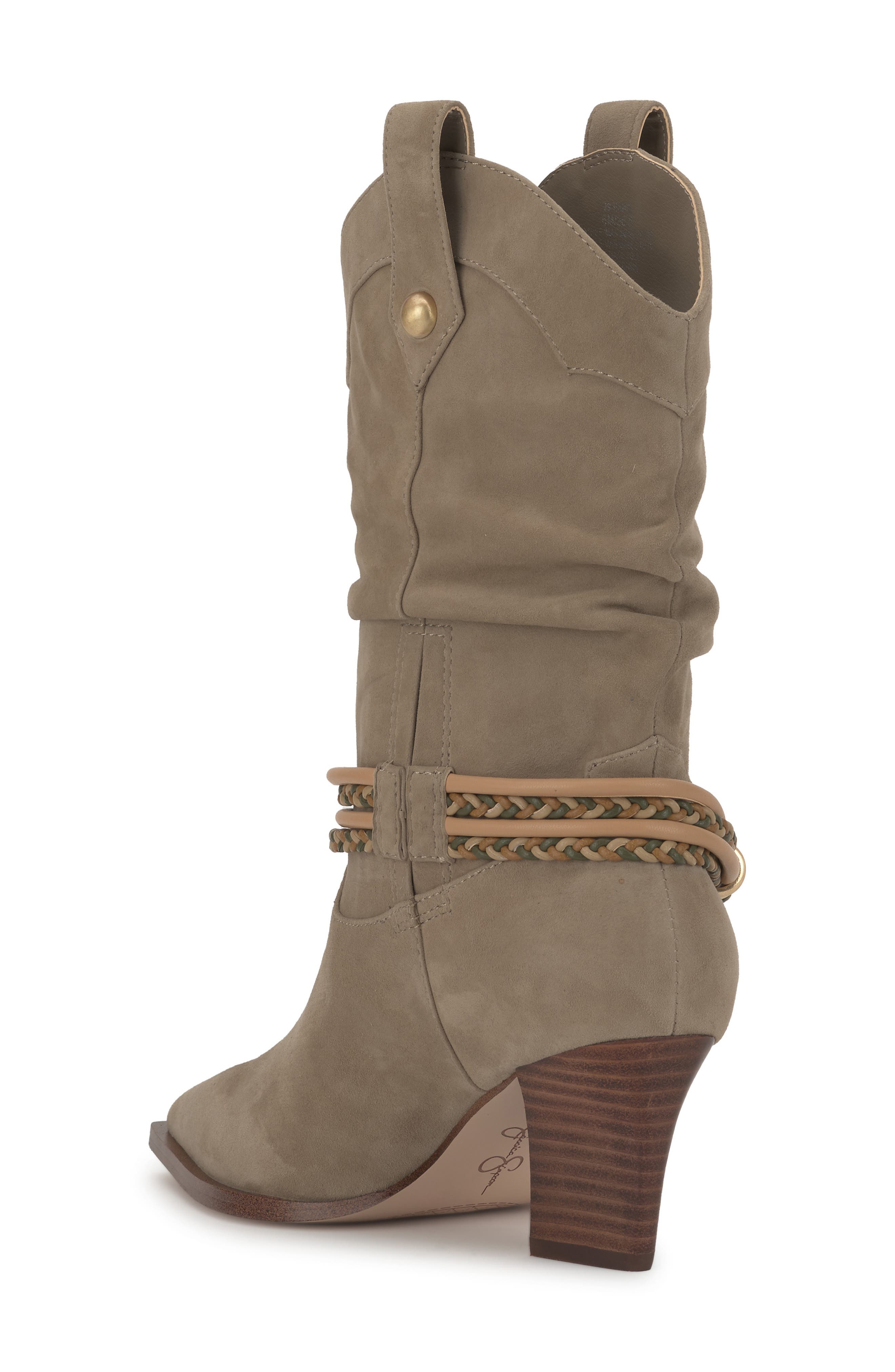 Hanie Western Boot, Alternate, color, LIGHT GREY
