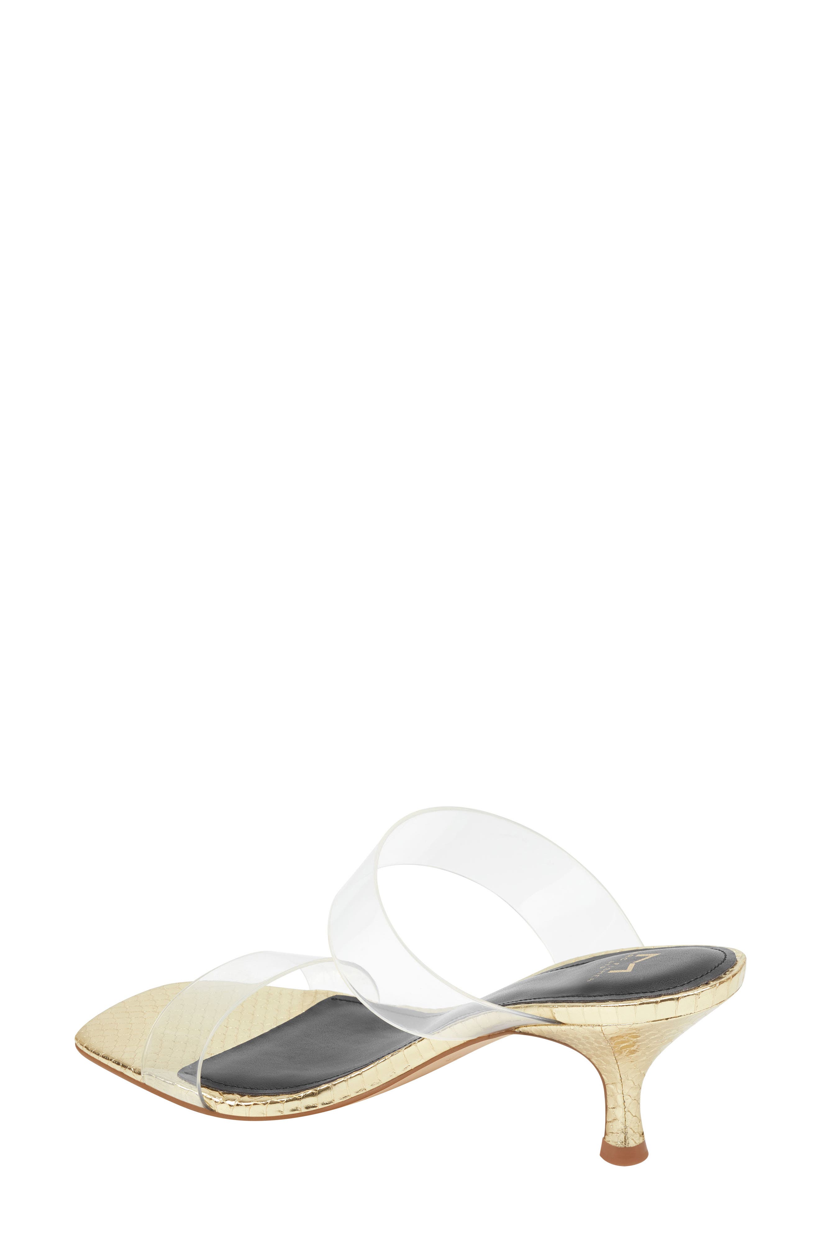 Guadia Sandal, Alternate, color, CLEAR/ GOLD SNAKE PRINT