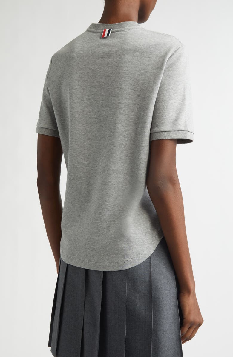 Thom Browne Milano Cotton Pocket T-Shirt, Alternate, color, Light Grey