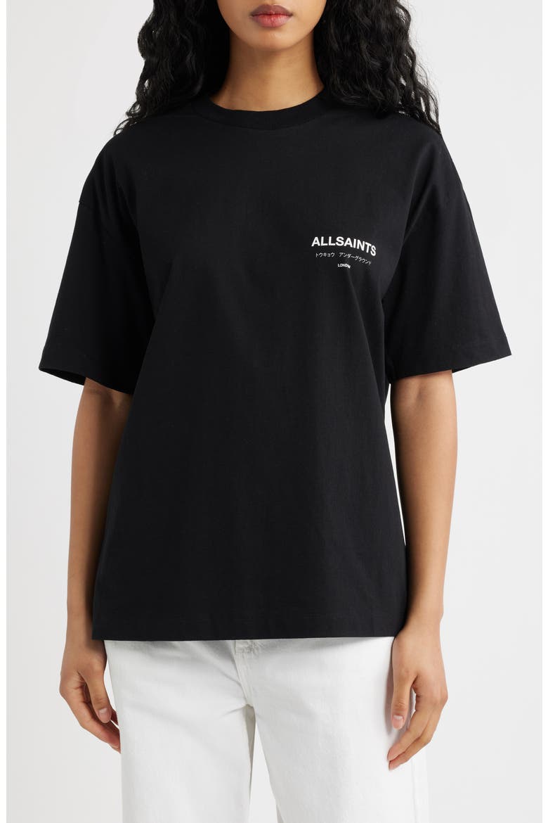 Underground Etta Cotton Graphic T-Shirt, Main, color, BLACK
