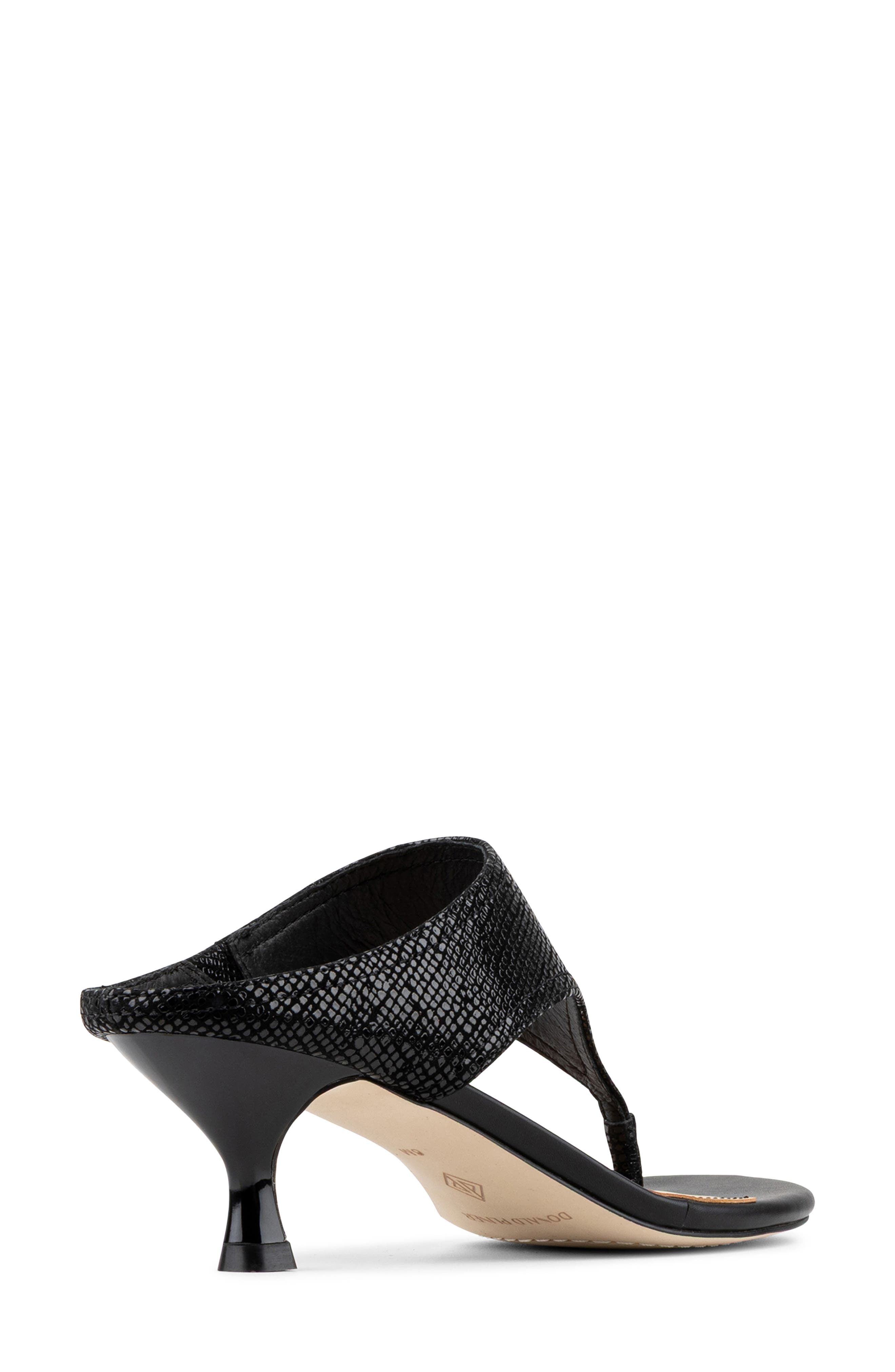 Lucynda Kitten Heel Flip Flop, Alternate, color, BLACK