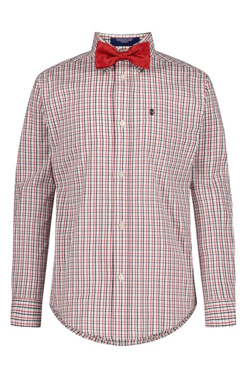 Kids' Stretch Lambert Dress Shirt & Bow Tie Set (Big Kid)