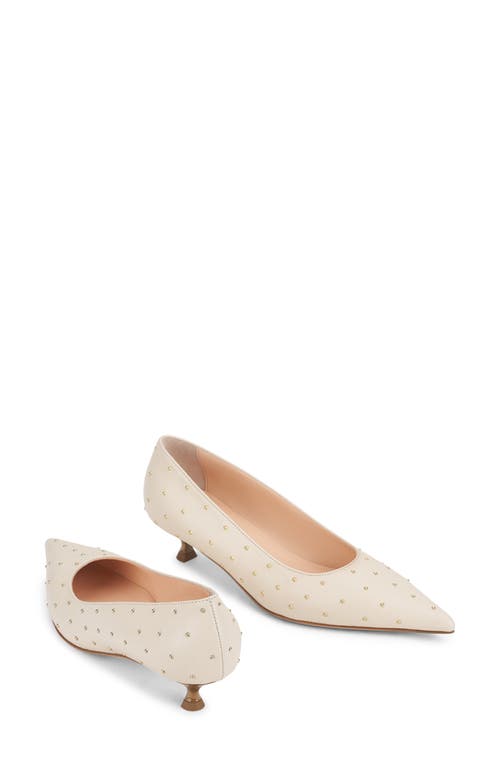 Agl Attilio Giusti Leombruni Agl Lenor Pointed Toe Kitten Heel Pump In Brandy-cuoio
