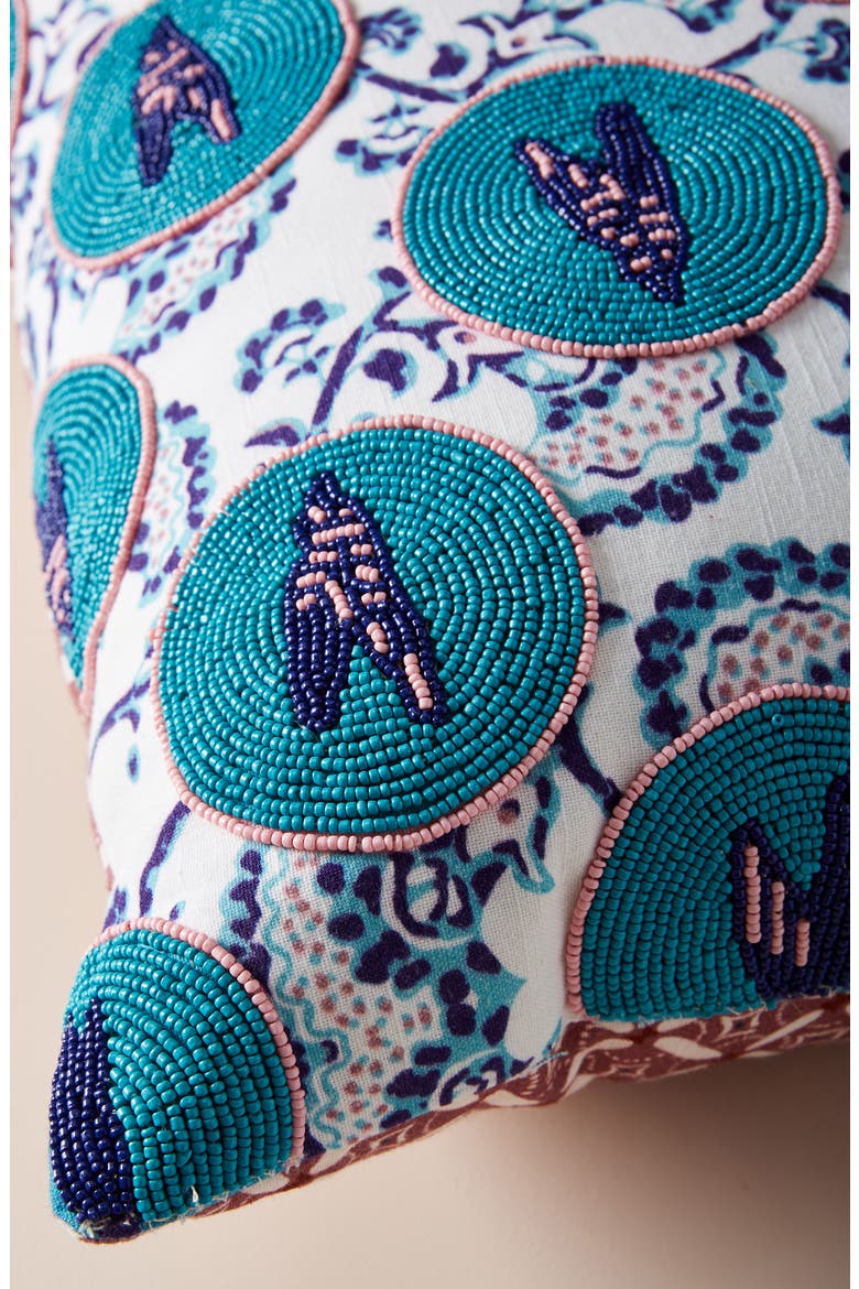 Anthropologie Devann Accent Pillow, Alternate, color, BLUE